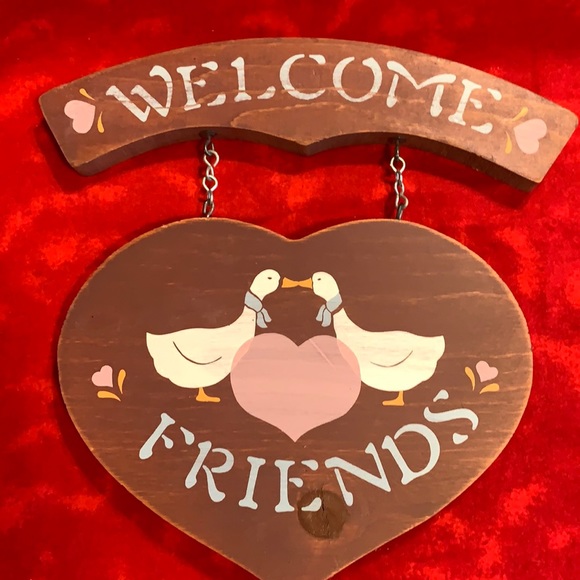 Other - 80s welcome friends sign! ❤️